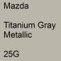 Preview: Mazda, Titanium Gray Metallic, 25G.